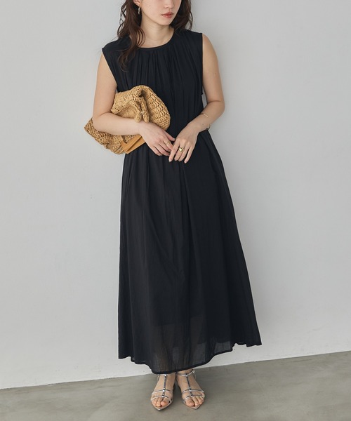 Noia ワンピース 夏 クリンクル ノースリーブワンピース : ZOZOTOWN