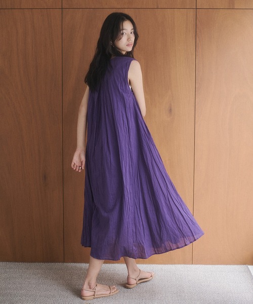 Noia ワンピース 夏 クリンクル ノースリーブワンピース : ZOZOTOWN