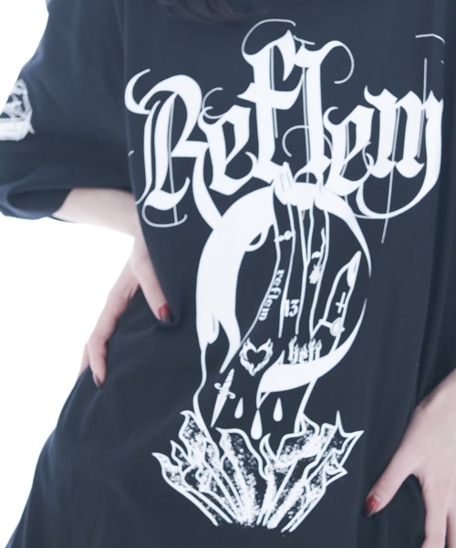 「REFLEM」 半袖Tシャツ FREE ホワイト レディース_画像2