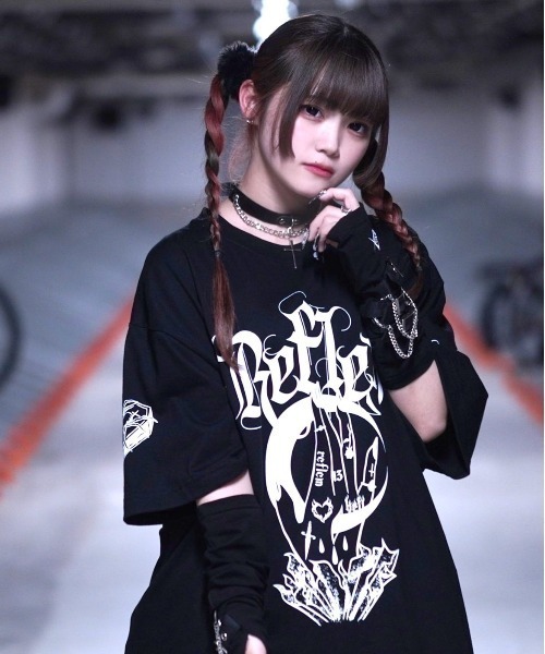 「REFLEM」 半袖Tシャツ FREE ホワイト レディース_画像3