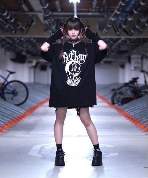「REFLEM」 半袖Tシャツ FREE ホワイト レディース_画像4