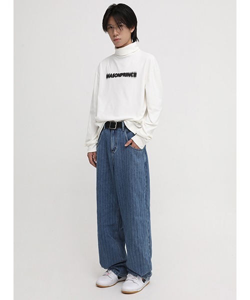 「MASONPRINCE」 スウェットカットソー S ホワイト メンズ_画像3