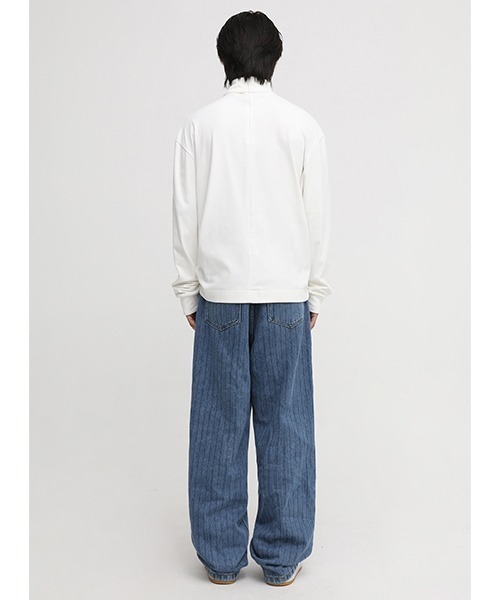 「MASONPRINCE」 スウェットカットソー S ホワイト メンズ_画像6