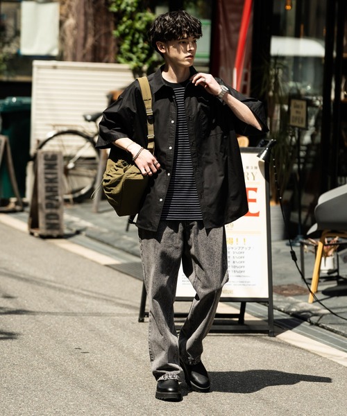 「Rocky Monroe」 半袖シャツ X-LARGE サックスブルー メンズ_画像2