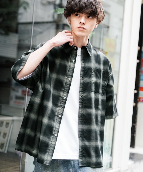 「Rocky Monroe」 半袖シャツ X-LARGE サックスブルー メンズ_画像9