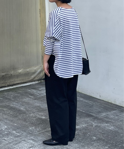 「BEARDSLEY」 7分袖カットソー 0 ブラック レディース_画像8