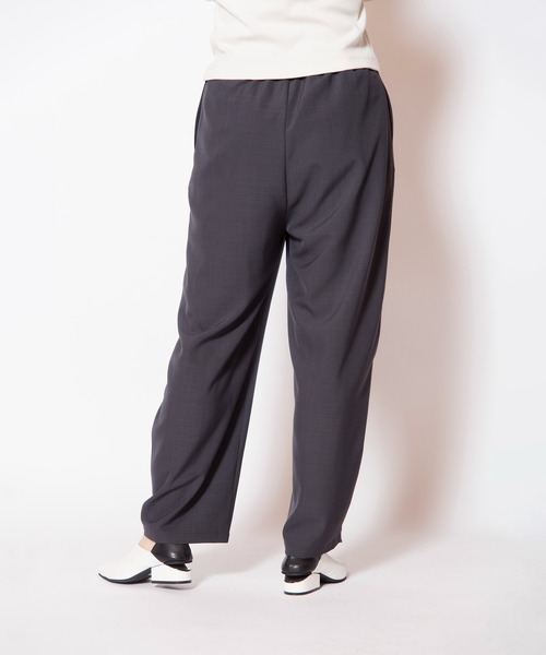 パンツ タックカーブパンツ レディースの画像