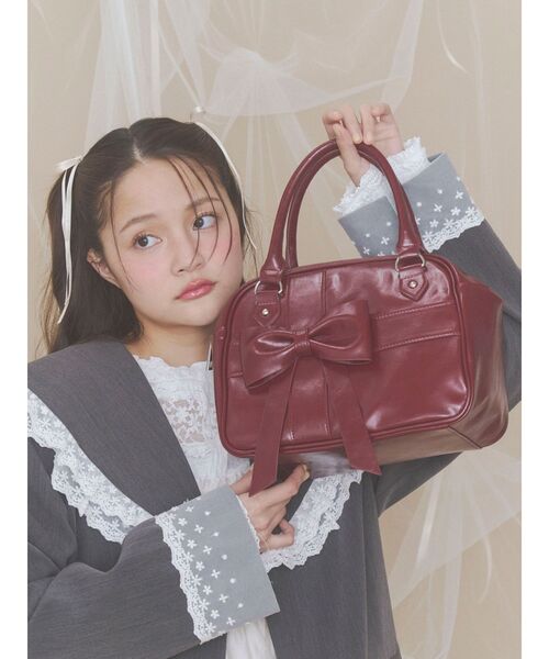 merry jenny（メリージェニー） ハンドバッグ bow ribbon gift bag 