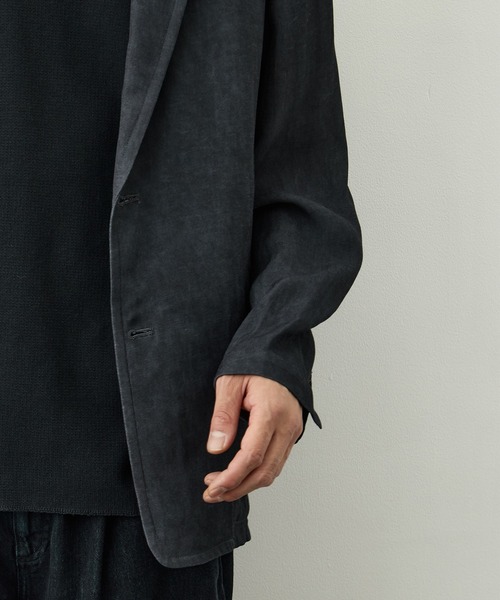 ジャケット テーラードジャケット 「CITY TOKYO/シティートーキョー」Fade linen リラックスジャケット メンズの画像