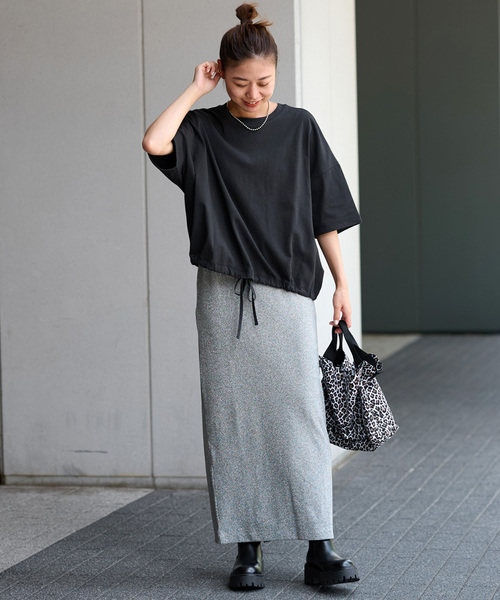 「JOURNAL STANDARD relume」 半袖カットソー FREE ブラック レディース_画像2