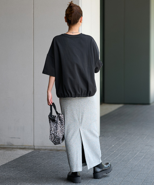 「JOURNAL STANDARD relume」 半袖カットソー FREE ブラック レディース_画像4
