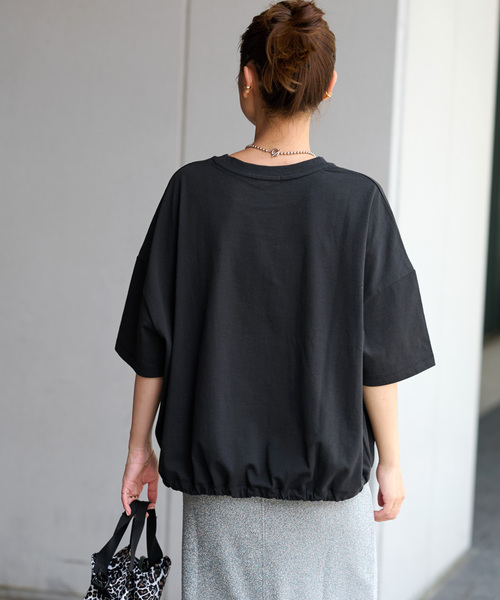 「JOURNAL STANDARD relume」 半袖カットソー FREE ブラック レディース_画像8