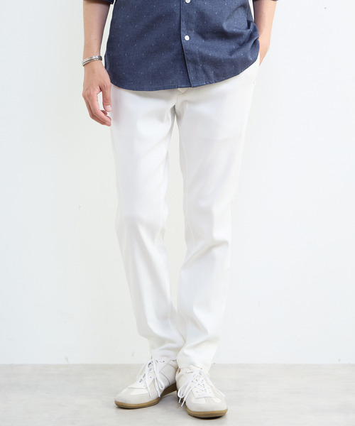 MEN'S MELROSE チノパン ハイストレッチスリムテーパードパンツ メンズ