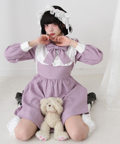 「DearMyLove」 ドッキングワンピース MEDIUM ベビーピンク レディース_画像6