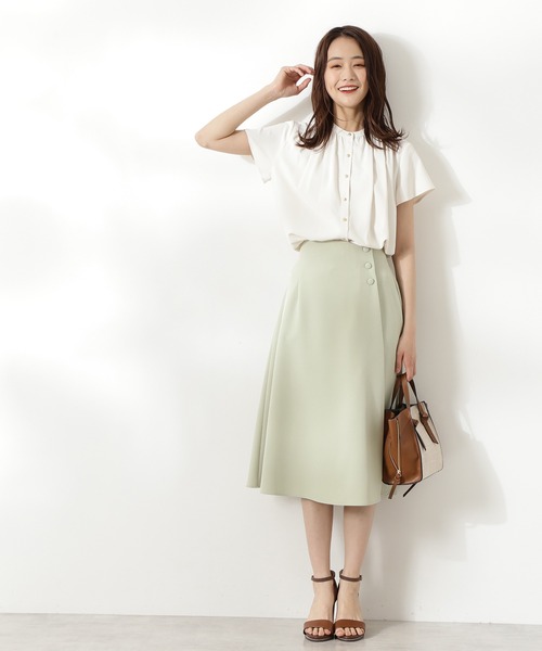 「N.(N. Natural Beauty Basic)」 半袖ブラウス MEDIUM ブラウン レディース_画像2