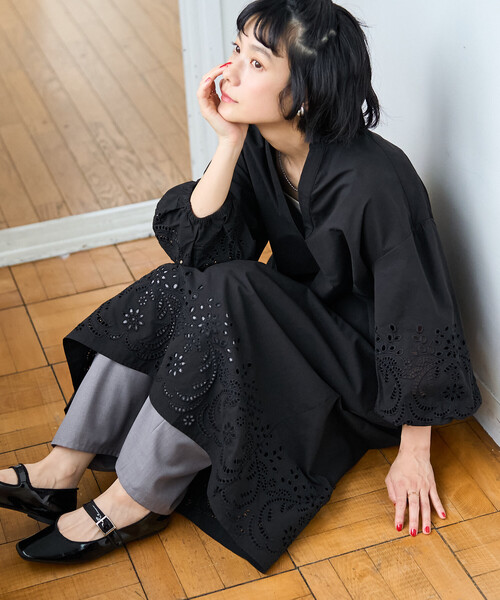 FREAK'S STORE（フリークスストア） ワンピース 夏 袖 カットワーク