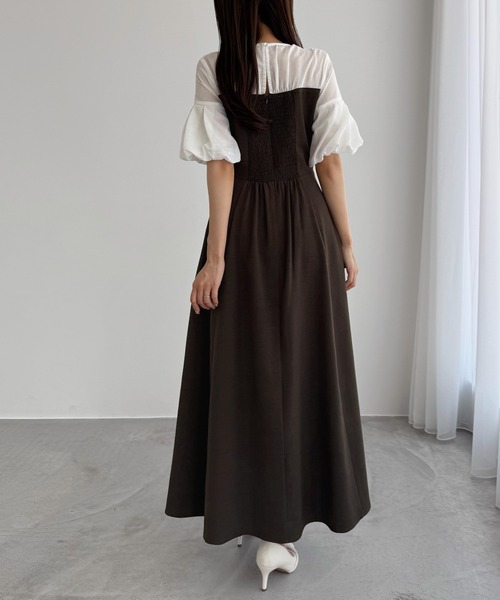 「CENEA」 ドッキングワンピース MEDIUM チャコール レディース_画像8