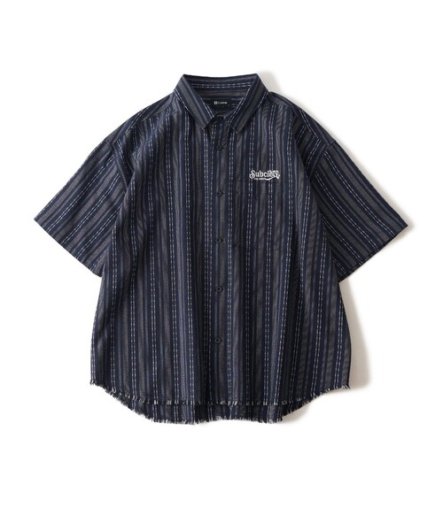 「Subciety」 半袖シャツ MEDIUM ブラック メンズ_画像9