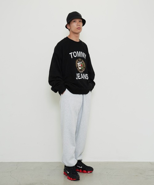 「TOMMY JEANS」 スウェットカットソー X-LARGE ホワイト メンズ_画像4