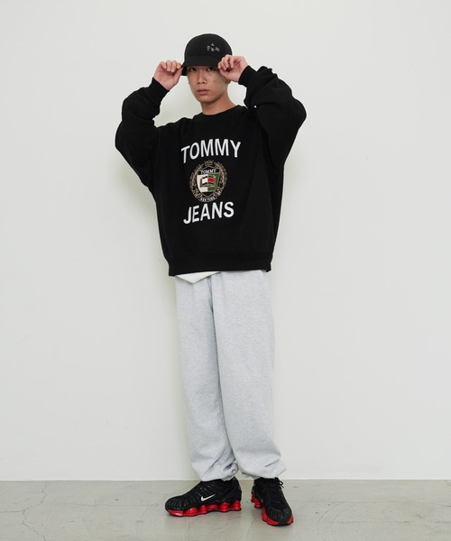 「TOMMY JEANS」 スウェットカットソー X-LARGE ホワイト メンズ_画像5