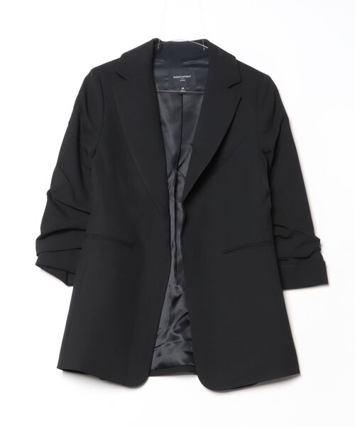 「BANANA REPUBLIC FACTORY STORE」 テーラードジャケット X-SMALL ブラック レディース_画像4