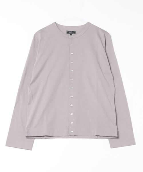 agnes b. アニエスベー リネンカーディガン グレー agnes b.（アニエスベー） カーディガン 1 グレー系その他 メンズ