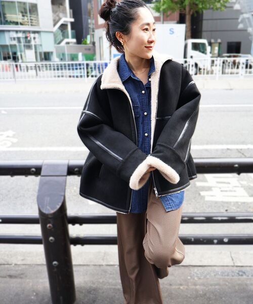 「le.coeur blanc」 長袖シャツ 38 ブルー レディース_画像3
