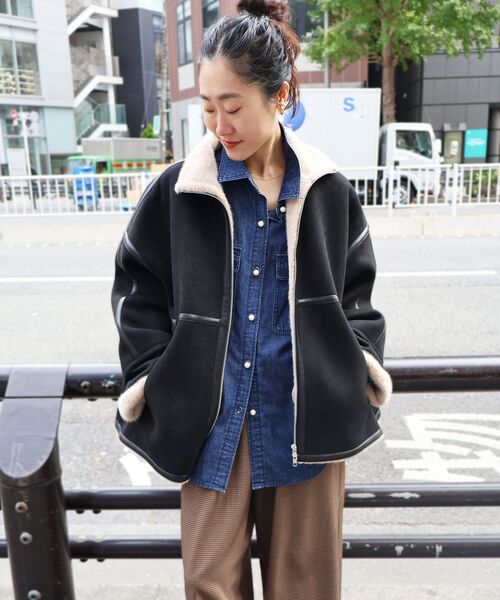 「le.coeur blanc」 長袖シャツ 38 ブルー レディース_画像7