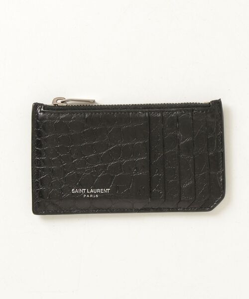 SAINT LAURENT PARIS」 カードケース - ブラック メンズ : ZOZOTOWN
