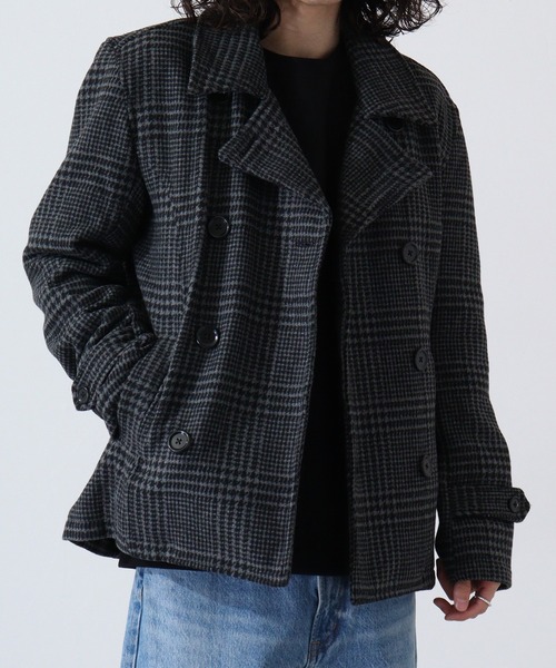 Proenza Schouler ネイビー ウール ピーコート