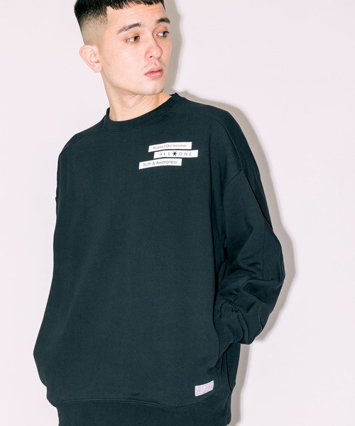 人気SALEお得 スウェット ALL ONE/オールワン BOX PRINT WIDE CREW 胸ワンポイントデザイン クルーネックスウェット ZOZOTOWN PayPayモール店 - 通販 - PayPayモール 好評在庫
