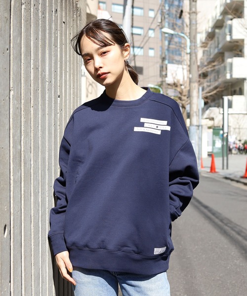 人気SALEお得 スウェット ALL ONE/オールワン BOX PRINT WIDE CREW 胸ワンポイントデザイン クルーネックスウェット ZOZOTOWN PayPayモール店 - 通販 - PayPayモール 好評在庫