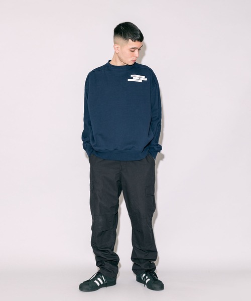 人気SALEお得 スウェット ALL ONE/オールワン BOX PRINT WIDE CREW 胸ワンポイントデザイン クルーネックスウェット ZOZOTOWN PayPayモール店 - 通販 - PayPayモール 好評在庫