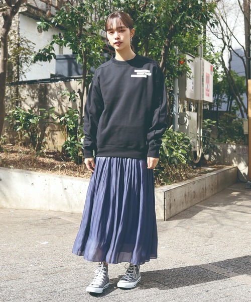 人気SALEお得 スウェット ALL ONE/オールワン BOX PRINT WIDE CREW 胸ワンポイントデザイン クルーネックスウェット ZOZOTOWN PayPayモール店 - 通販 - PayPayモール 好評在庫