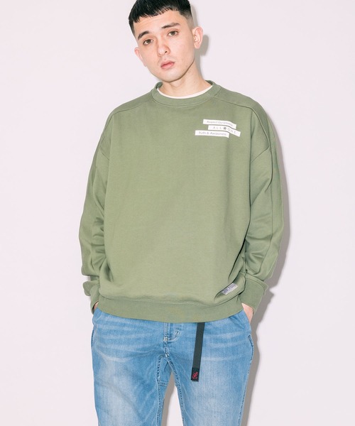 人気SALEお得 スウェット ALL ONE/オールワン BOX PRINT WIDE CREW 胸ワンポイントデザイン クルーネックスウェット ZOZOTOWN PayPayモール店 - 通販 - PayPayモール 好評在庫