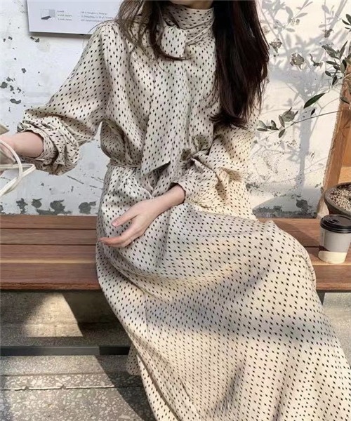 ワンピース 小柄 衿リボン ウエストマーク フレアワンピース Zozotown Paypayモール店 通販 Paypayモール