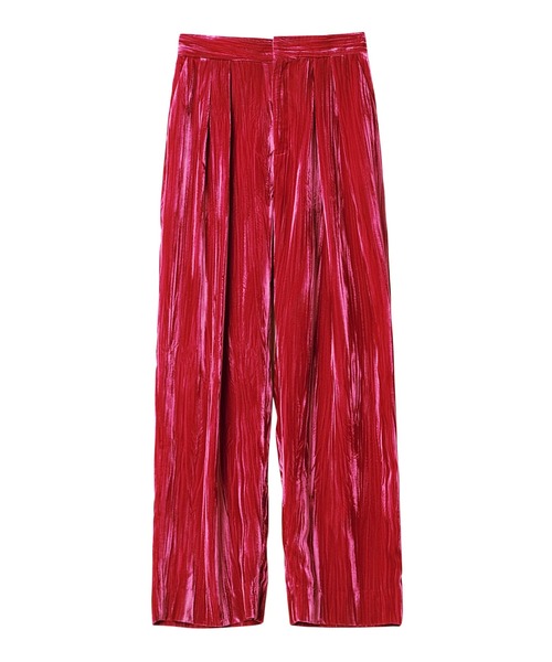 LE CIEL BLEU パンツ Velvet Tailored Pants レディース
