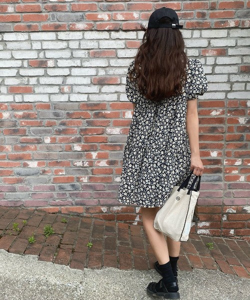 ワンピース ダブルリボンティアード花柄ワンピース Zozotown Yahoo 店 通販 Yahoo ショッピング