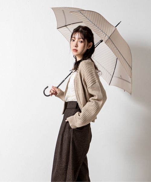 日傘 uvカット 傘 「防水撥水加工・UVカット率80%」-because- 配色の