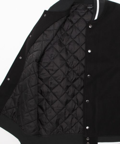 アクネ/カラーブロックブルゾン/スタジャン/裏地キルティング/ビッグシルエット スーパーオーバーサイズ裏キルティング中綿ダックフードブルゾン