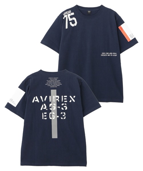 AVIREX tシャツ 「WEB＆DEPOT限定」REMODEL DESIGN CREW NECK T