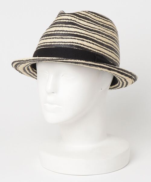 帽子 ハット SAN FRANCISO HAT -  PANAMA STRIPE FEDORA HAT メンズ レディース | ブランド登録なし | 07