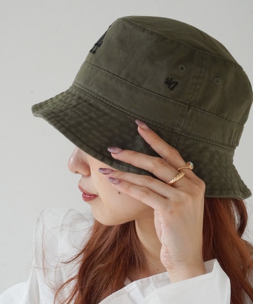 STONE  LOGO BUCKET HAT/刺繍ロゴバケットハット mg-065】MARKGONZALES (ワットイットイズント) アートバイ