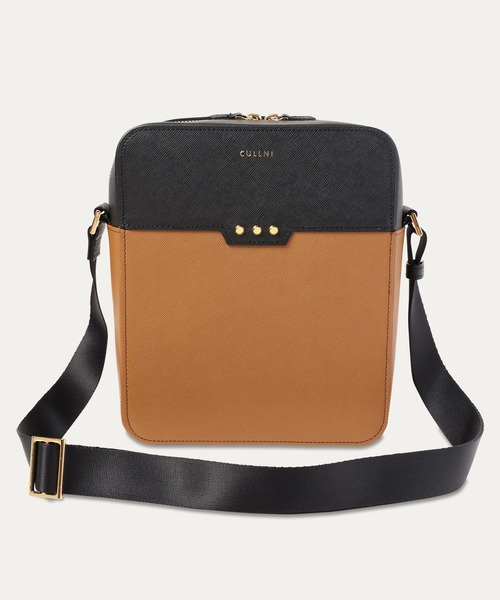 CULLNI ショルダーバッグ Square leather shoulder bag メンズ