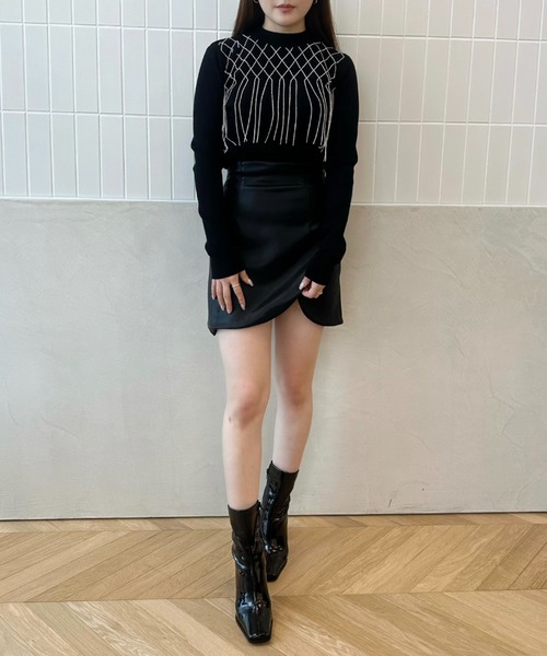 EIMY ISTOIRE（エイミーイストワール） スカート フェイクレザー