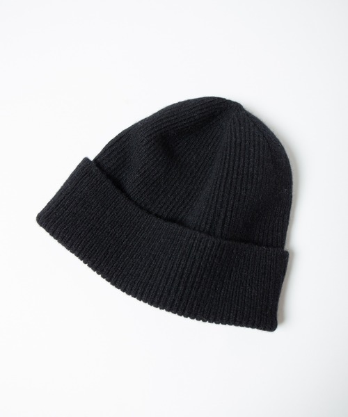 帽子 Cashmere knit Cap MIXED SS KNIT(ONESIZE BLACK): ニットキャップ｜帽子通販