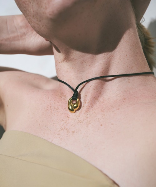 新品 JAMIRAY Organism sculpt necklace ゴールド JAMIRAY ネックレス 「JAMIRAY」ORGANISM SCULPT NECKLACE