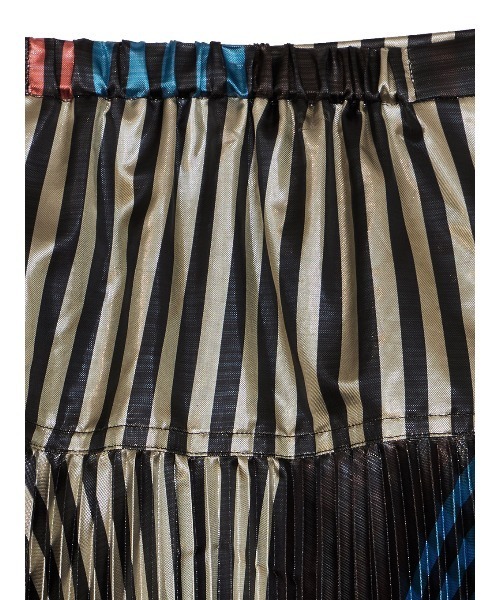 Ameri（アメリ） スカート GLITTER STRIPE PLEAT SKIRT : ZOZOTOWN