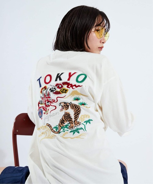 Paris Saint-Germain TOKYO刺繍 ロングスリーブ Tシャツ Paris Saint-Germain】JAPAN刺繍 ロングスリーブ Tシャツ（T