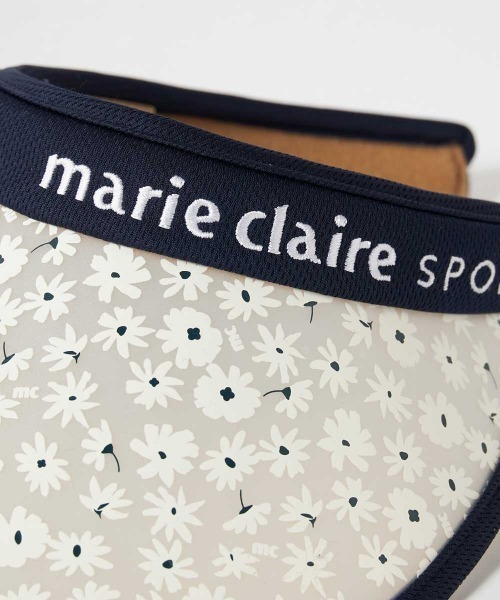 レディースゴルフウェア☆marie claire☆トップス3点＋サンバイザー3点 楽天市場】レディース UVセル 花柄 サンバイザー クリップ